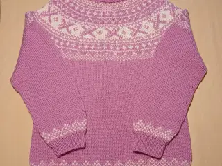 Håndstrikket Sweater str.11/12år