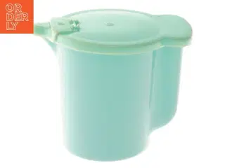 Vintage Tupperware plastkande med låg (str. 9,5 cm)