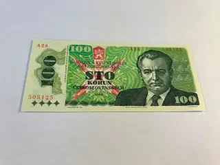 100 Korun Czechoslovakia 1989