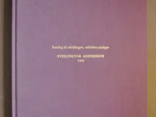katalog til udstillingen sven-ingvar andersson 20 