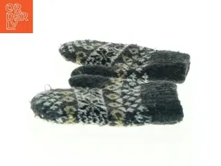 Strikket vanter (str. Længde, 14 cm b 7 cm)