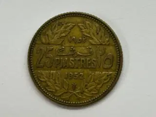 25 Piastres Lebanon 1952