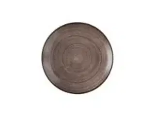 12 stk. Tallerken coupe brun 260 mm Stonecast Raw Churchill