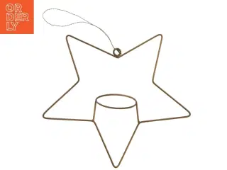 Stjerneformet lysestage (str. 21 cm)