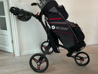 Golfvogn med tilbehør