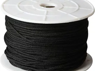Knyttesnor 1,8 mm - Sort, 50 meter Polyester