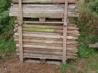 Hegnspæle, tryk imprægneret, brugte.