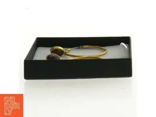 Øreringe guldbelagt med 8 karat guld(str. ca ø3 cm)