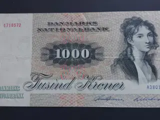 Danmark 1000 kr seddel 1980