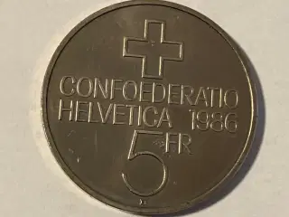 5 Francs Switzerland 1986