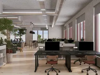 1.210 m² kontor i det nyopførte woods Teglholmen