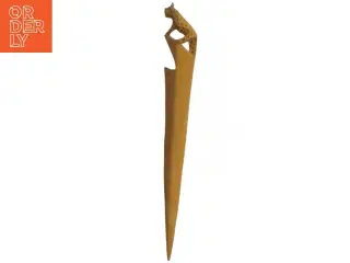 Udskåret dekorativ papirkniv (str. 27 cm)