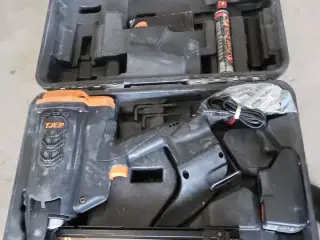 Klammepistol TJEP PQZ-75 GAS 3G med 2 batterier og lader