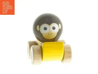 Træbil med abe-design fra &#214;ko Toys (str. 10 cm)