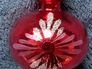 Gammel glas spyd til toppen af juletræet