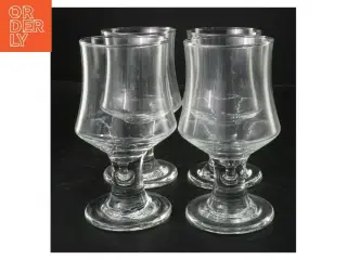 Sæt med fire glas (str. Ø 7,5x14,5 cm)