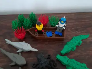 lego havdyr vandplanter dykker i båd
