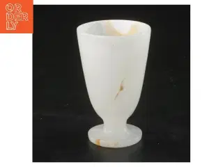 Alabaster vase (str. Ø 5 cm længde 8 cm)