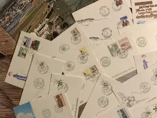Færøerne, frimærker,mapper,julemærker,kuverter 
