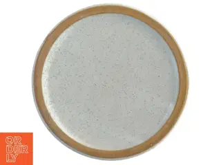 Dekoreret keramik krukke (str. 13x11 cm)