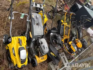 Græsslåmaskiner 6 styk bl.a. Stiga, Texas, falke