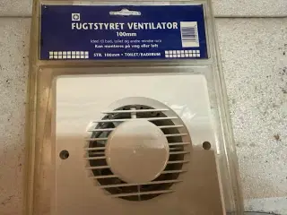 100 mm Fugtstyret ventilator
