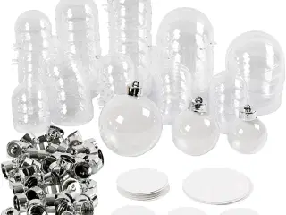 Deko-kugler 60 stk. - 5, 6 & 8 cm til kreative projekter