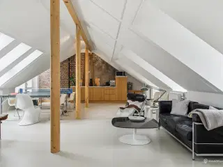 Charmerende lejemål med tagterrasse