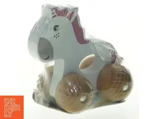 Trælegetøjsbil i form af en zebra fra Tuv (str. 10x10,5 cm)