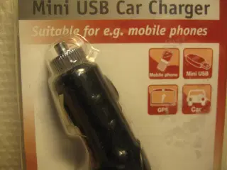 Billader, 12V Mini USB lader
