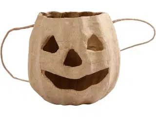 Græskarhoved med ophæng, H: 8,5 cm, diam. 9 cm, 1 stk.