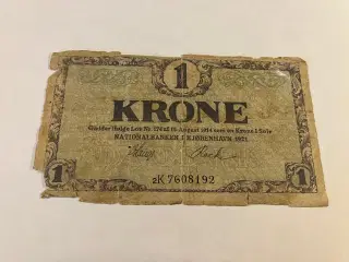 1 Krone 1921 Danmark