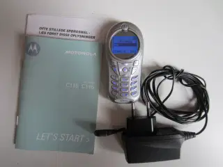 Motorola C115 GSM mobiltelefon med 3 spil