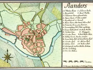 Randers - Kopi af kort fra 1782