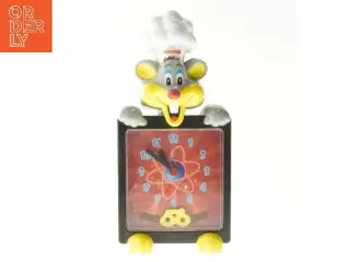 Børne væg-ur formet som mus fra Guldbageren (str. 30x14 cm)