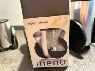 Pepper , salt og tandstik shaker fra menu