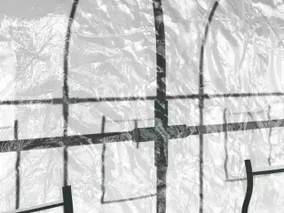 Drivhus 160x400x190 cm PVC og pulverlakeret stål transparent