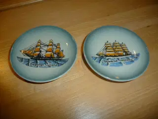 2 søholm skibs platter 9 cm