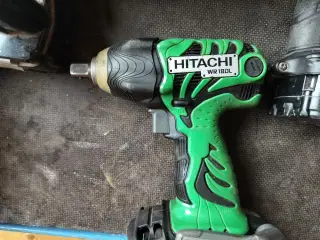 Hitachi WR18DL slagnøgle og DS 14DCL skruemaskine