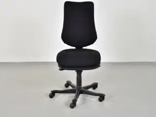 Rbm model 800 kontorstol med høj ryg og nyt sort polster