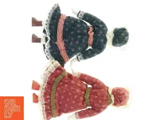 Porcelænsdukker i traditionelle dragter (str. 20x10 cm)