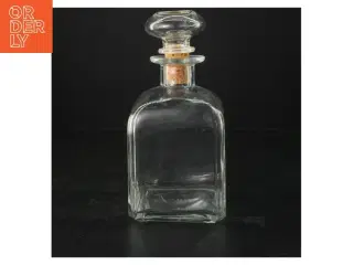 Glas karaffel med korkprop (str. 9,5x9,5x20 cm)