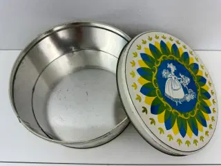 Dekorativ dåse m. motiv (retro)