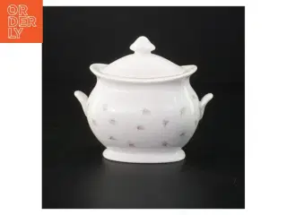Porcelænssukkerskål med låg (str. 14 cm)
