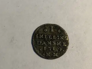 1 skilling 1719 Denmark