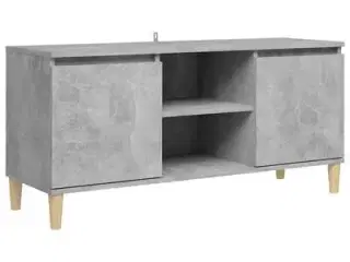 vidaXL tv-bord med massive træben 103,5x35x50 cm b