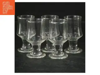 Sæt af 5 glas (str. 8 cm. 5 styk)