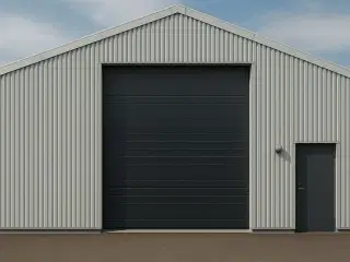 Bearsafe ledhejseport 400x400cm (8 elementer) sort RAL9005