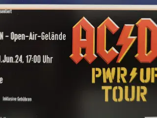 AC/DC Dresden 19.06. 4 stk.Golden Circle billetter