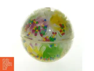 Farverig plastkugle (str. Ø 13 cm)